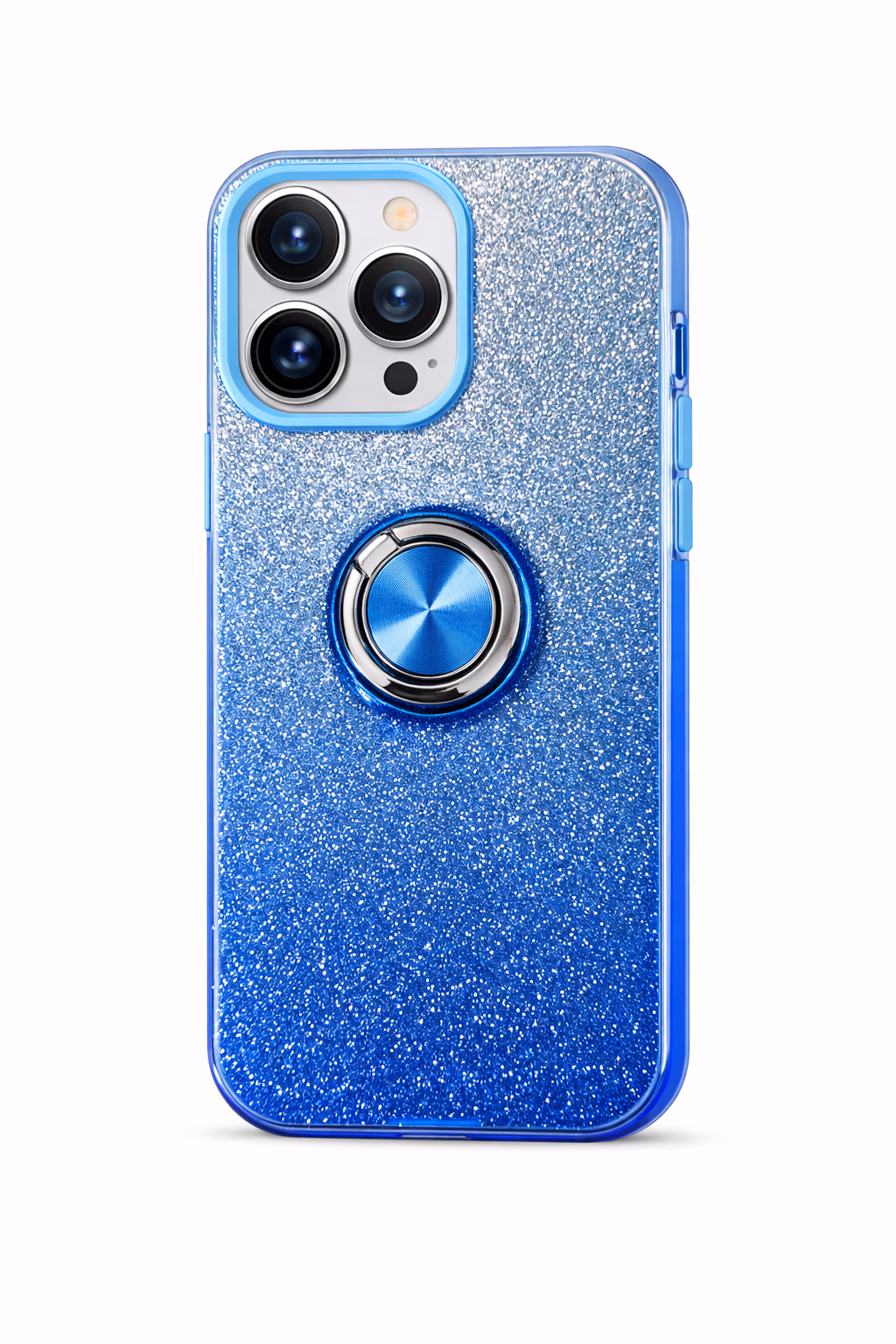 iPhone 16 Pro - Fusion Chrome Ring Case - Blue